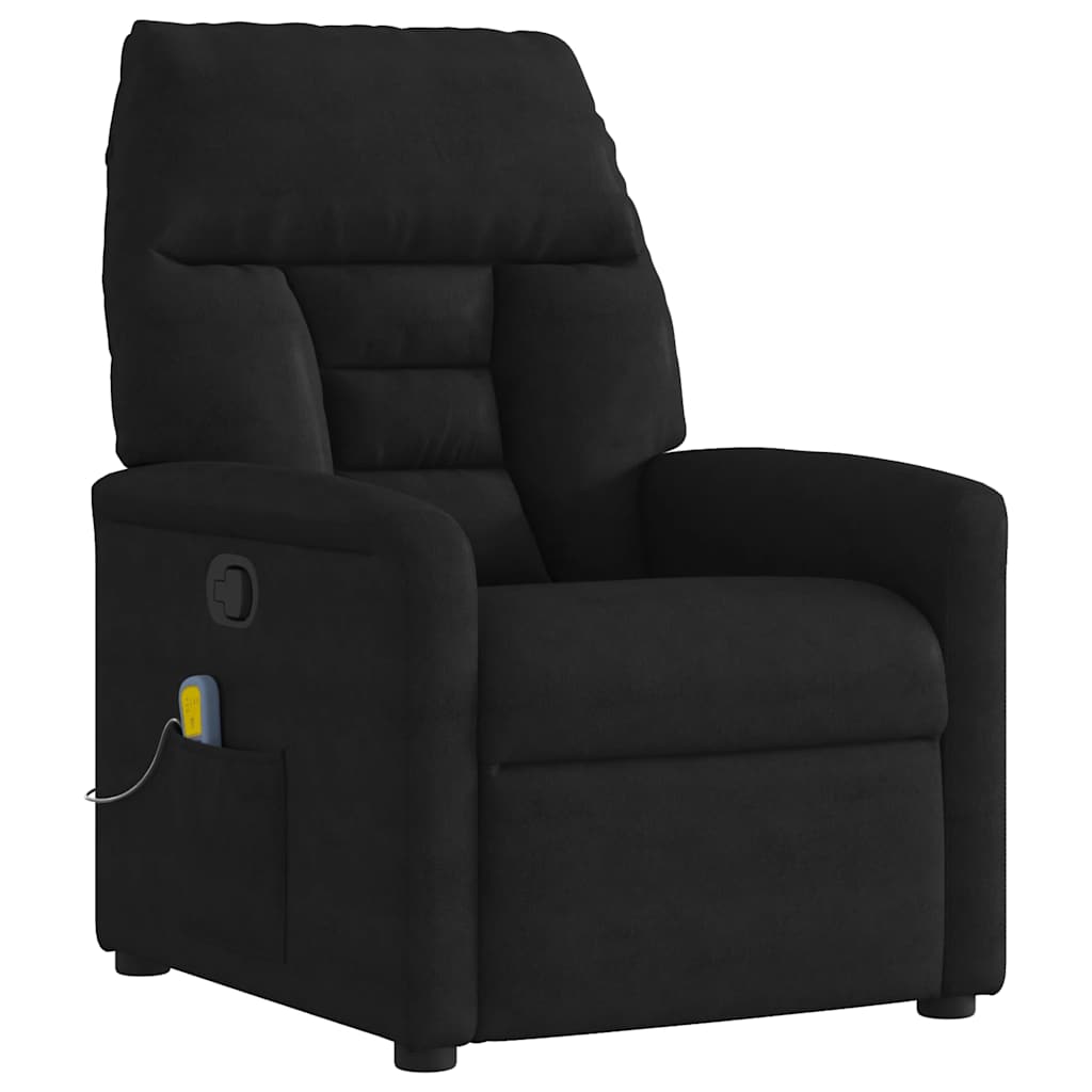 Massagestoel microvezelstof zwart is nu te koop bij PeponiXL, paradijselijk wonen!