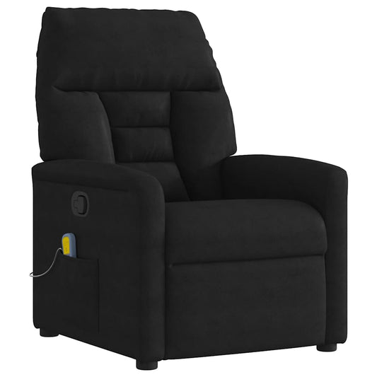 Massagestoel microvezelstof zwart is nu te koop bij PeponiXL, paradijselijk wonen!