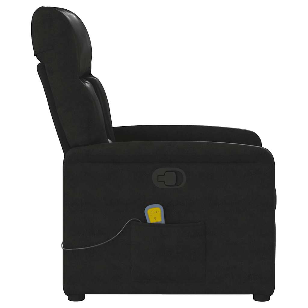 Massagestoel microvezelstof zwart is nu te koop bij PeponiXL, paradijselijk wonen!