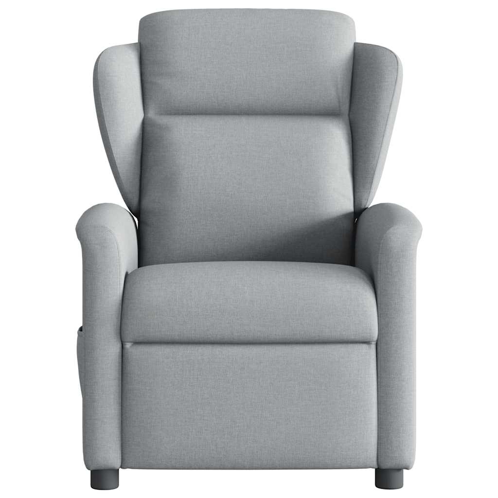 Fauteuil verstelbaar stof lichtgrijs is nu te koop bij PeponiXL, paradijselijk wonen!
