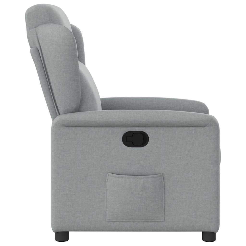 Fauteuil verstelbaar stof lichtgrijs is nu te koop bij PeponiXL, paradijselijk wonen!