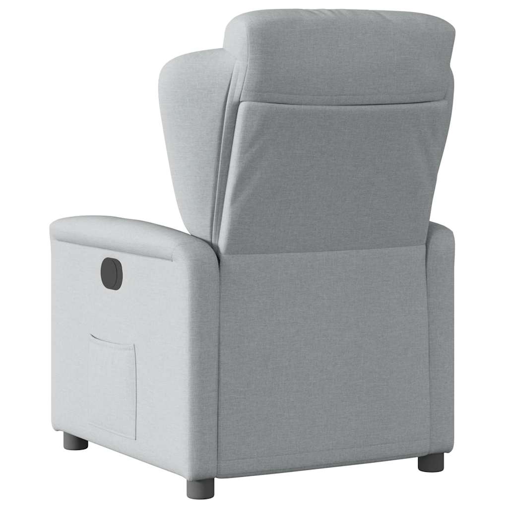 Fauteuil verstelbaar stof lichtgrijs is nu te koop bij PeponiXL, paradijselijk wonen!