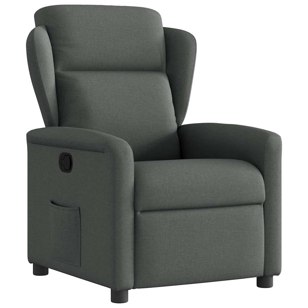 Fauteuil verstelbaar stof donkergrijs is nu te koop bij PeponiXL, paradijselijk wonen!