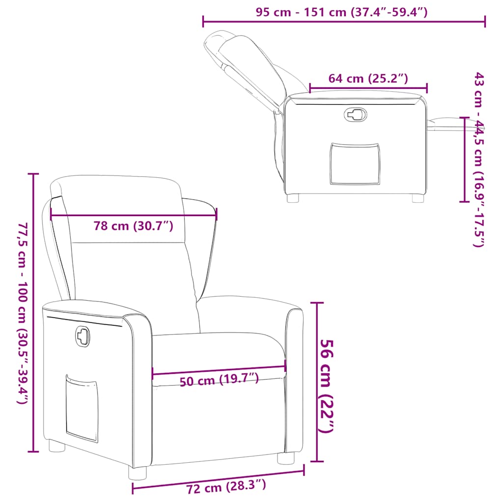Fauteuil verstelbaar stof donkergrijs is nu te koop bij PeponiXL, paradijselijk wonen!