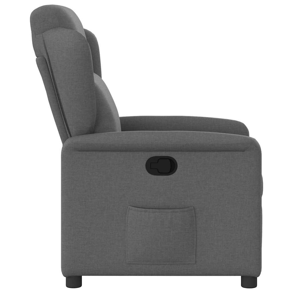 Fauteuil verstelbaar stof donkergrijs is nu te koop bij PeponiXL, paradijselijk wonen!
