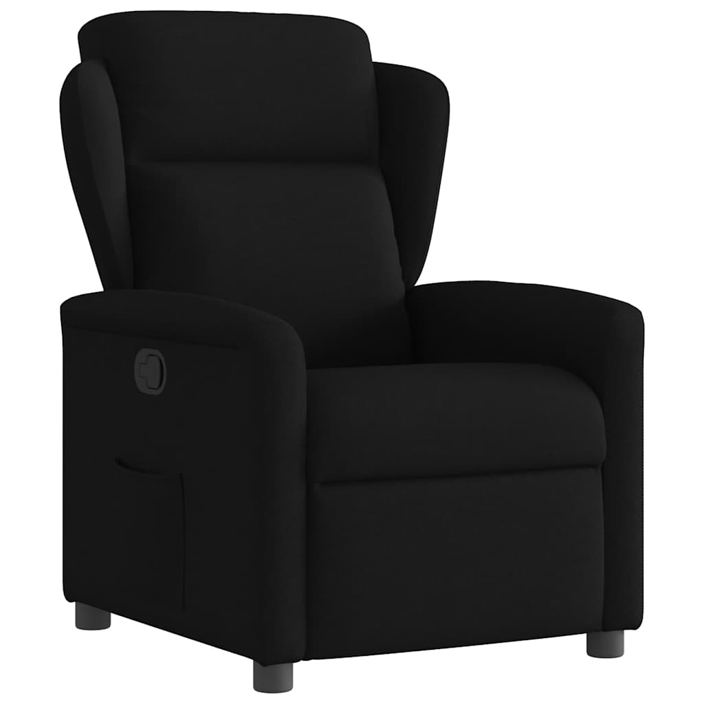Fauteuil verstelbaar stof zwart is nu te koop bij PeponiXL, paradijselijk wonen!