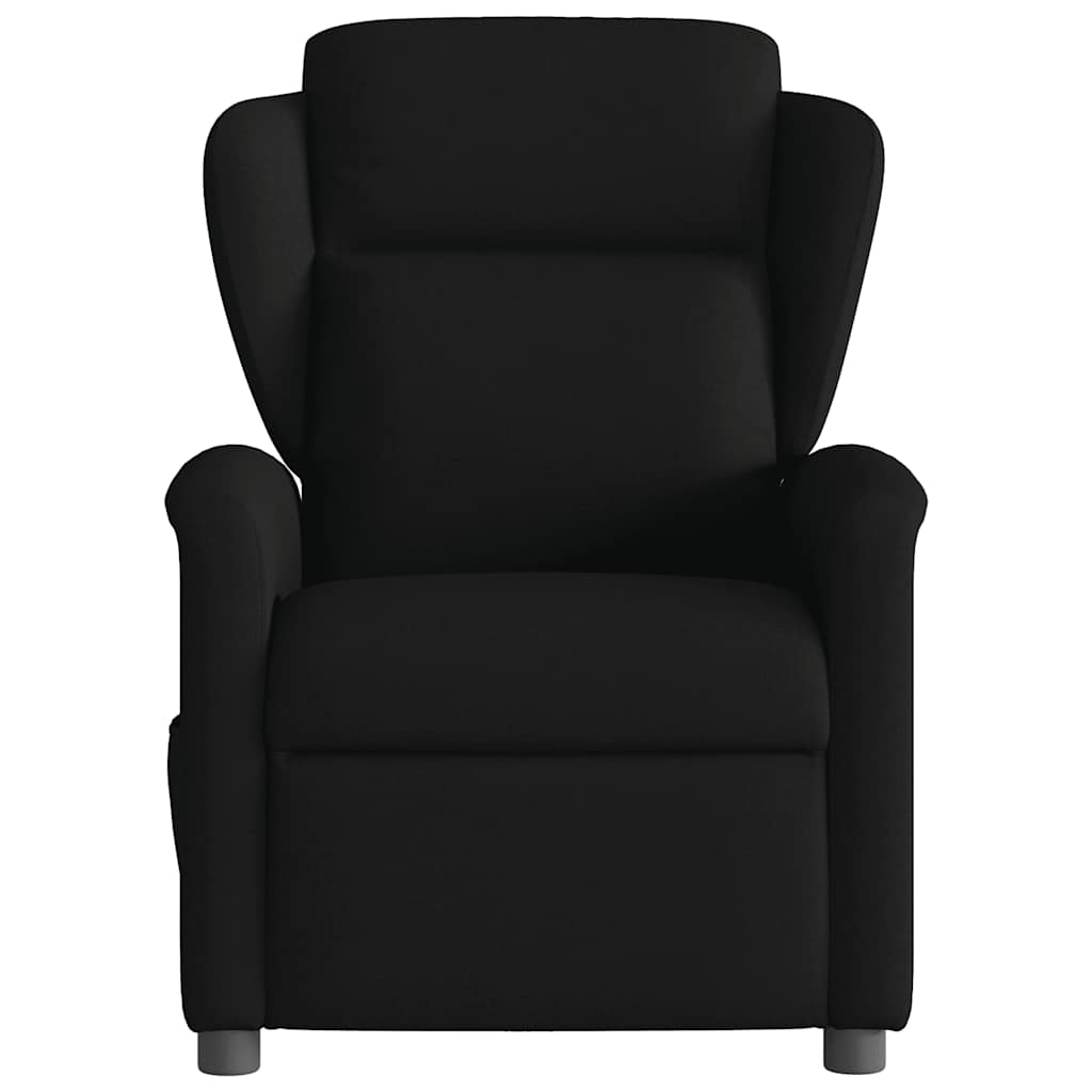 Fauteuil verstelbaar stof zwart is nu te koop bij PeponiXL, paradijselijk wonen!
