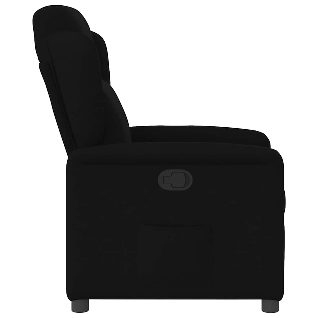 Fauteuil verstelbaar stof zwart is nu te koop bij PeponiXL, paradijselijk wonen!