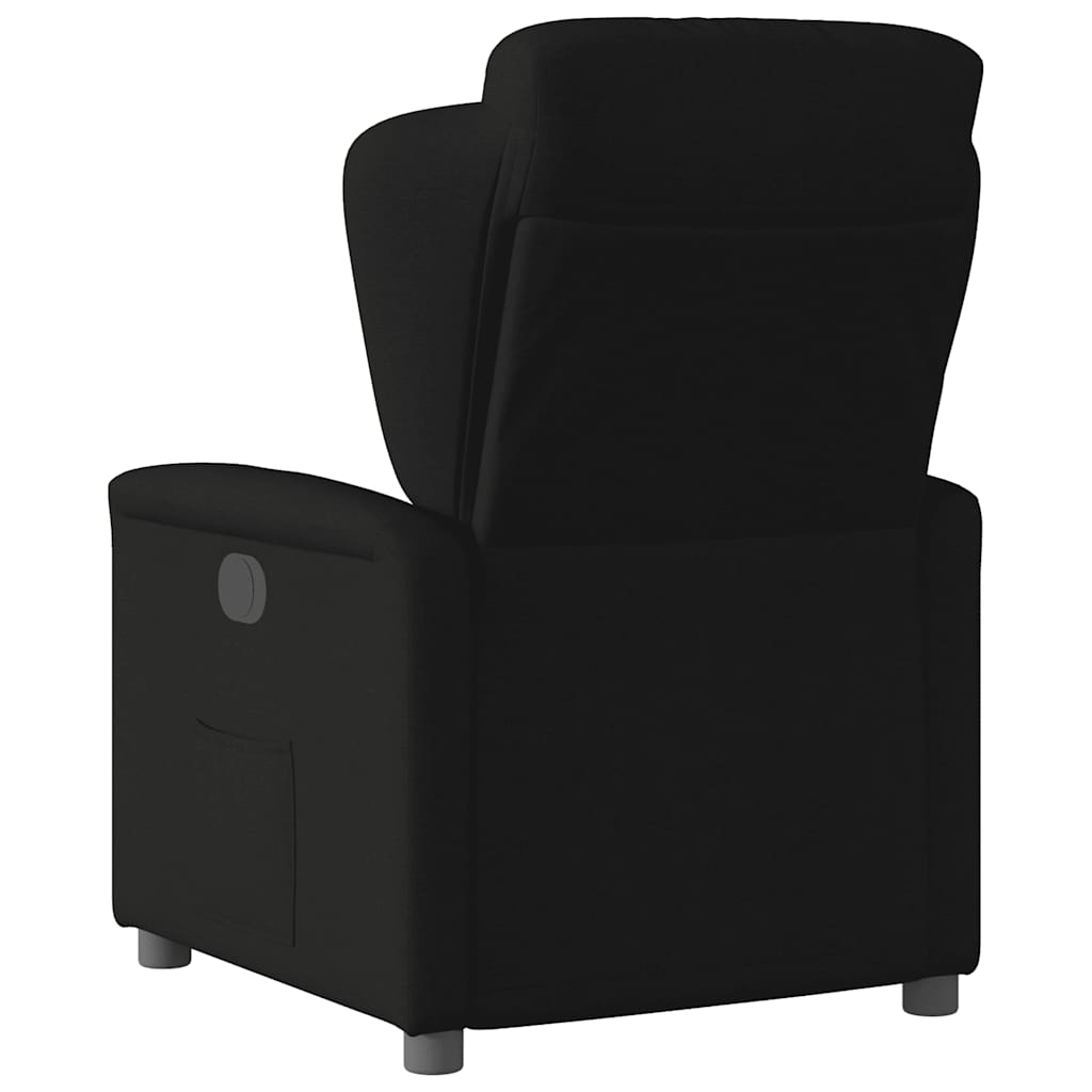 Fauteuil verstelbaar stof zwart is nu te koop bij PeponiXL, paradijselijk wonen!