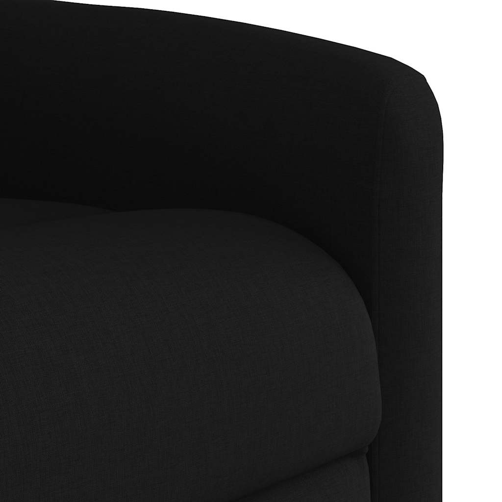 Fauteuil verstelbaar stof zwart is nu te koop bij PeponiXL, paradijselijk wonen!