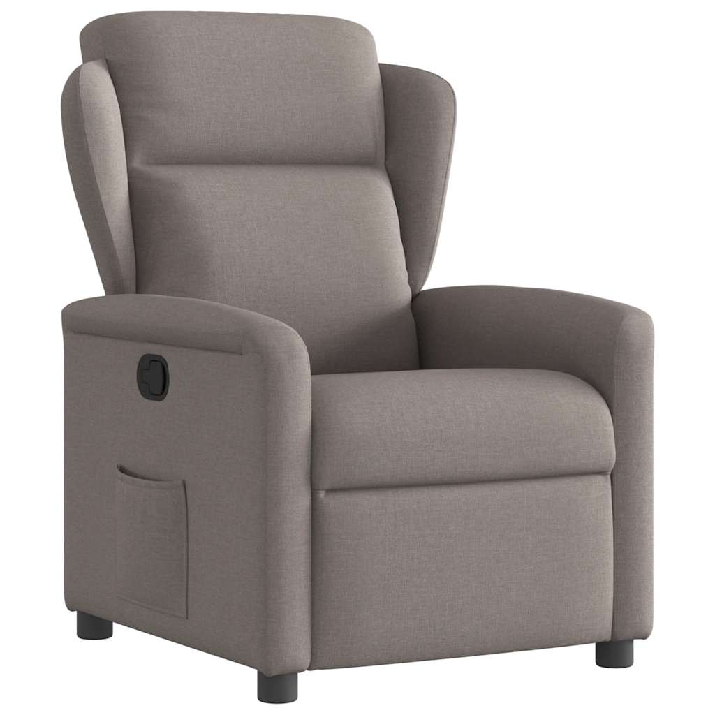 Fauteuil verstelbaar stof taupe is nu te koop bij PeponiXL, paradijselijk wonen!