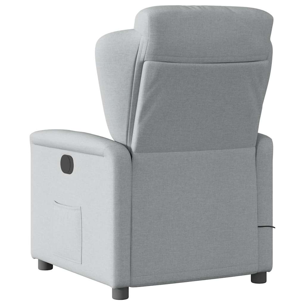 Massagestoel verstelbaar stof lichtgrijs is nu te koop bij PeponiXL, paradijselijk wonen!