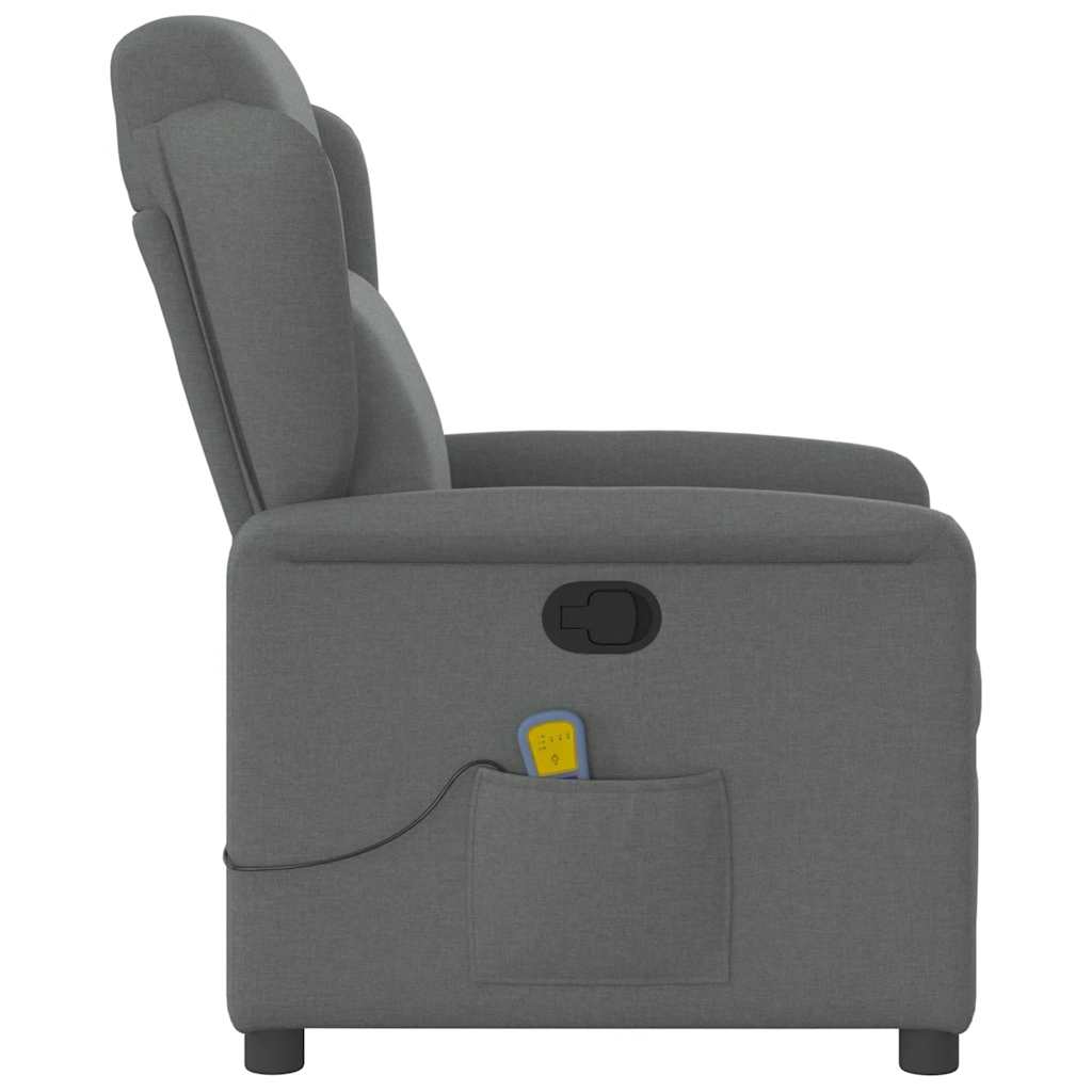Massagestoel Donkergrijze Stof is nu te koop bij PeponiXL, paradijselijk wonen!