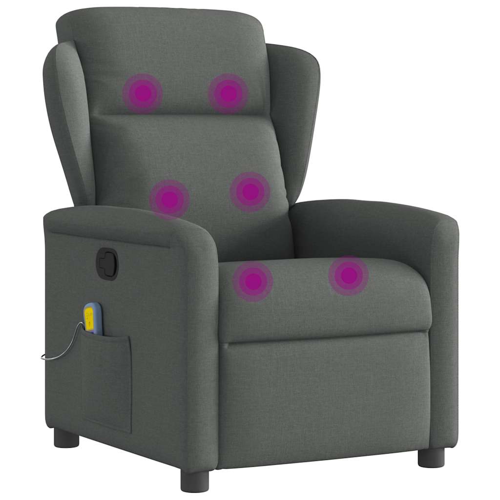 Massagestoel Donkergrijze Stof is nu te koop bij PeponiXL, paradijselijk wonen!