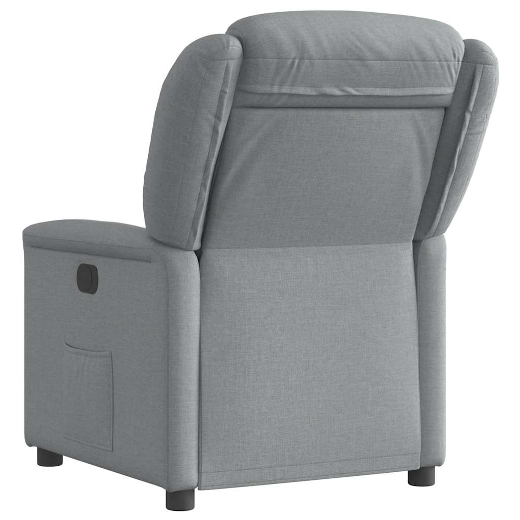 Fauteuil verstelbaar stof lichtgrijs is nu te koop bij PeponiXL, paradijselijk wonen!