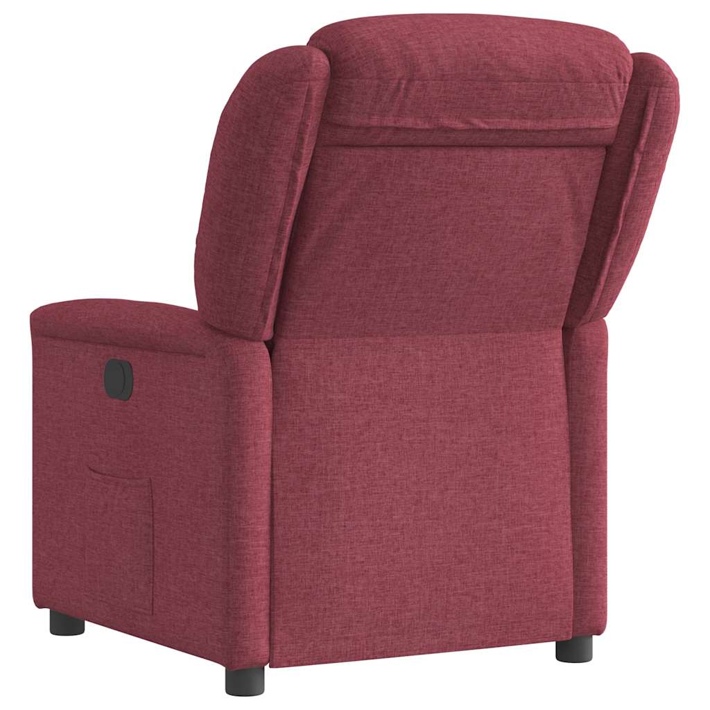 Fauteuil verstelbaar stof wijnrood is nu te koop bij PeponiXL, paradijselijk wonen!