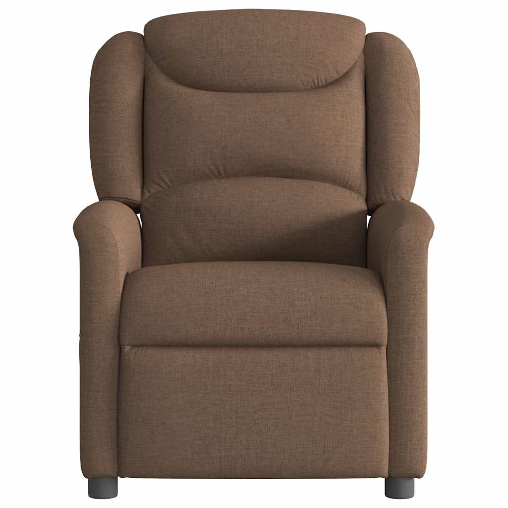Fauteuil verstelbaar stof bruin is nu te koop bij PeponiXL, paradijselijk wonen!
