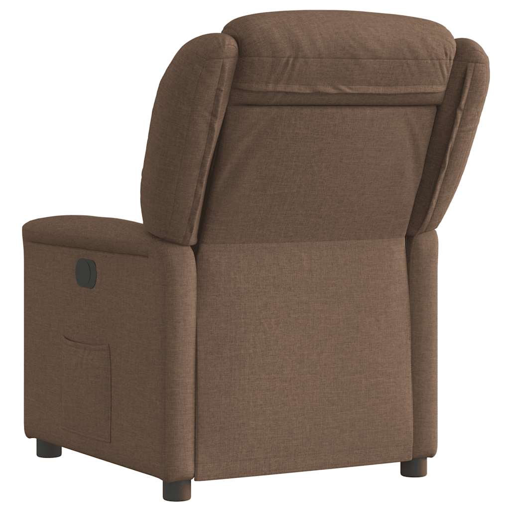 Fauteuil verstelbaar stof bruin is nu te koop bij PeponiXL, paradijselijk wonen!
