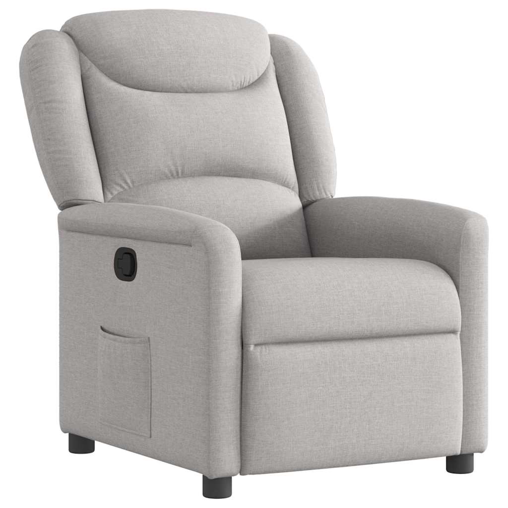 Fauteuil verstelbaar stof wolk grijs is nu te koop bij PeponiXL, paradijselijk wonen!