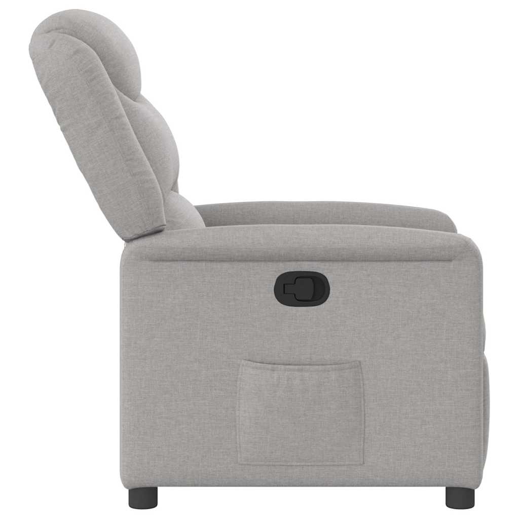 Fauteuil verstelbaar stof wolk grijs is nu te koop bij PeponiXL, paradijselijk wonen!