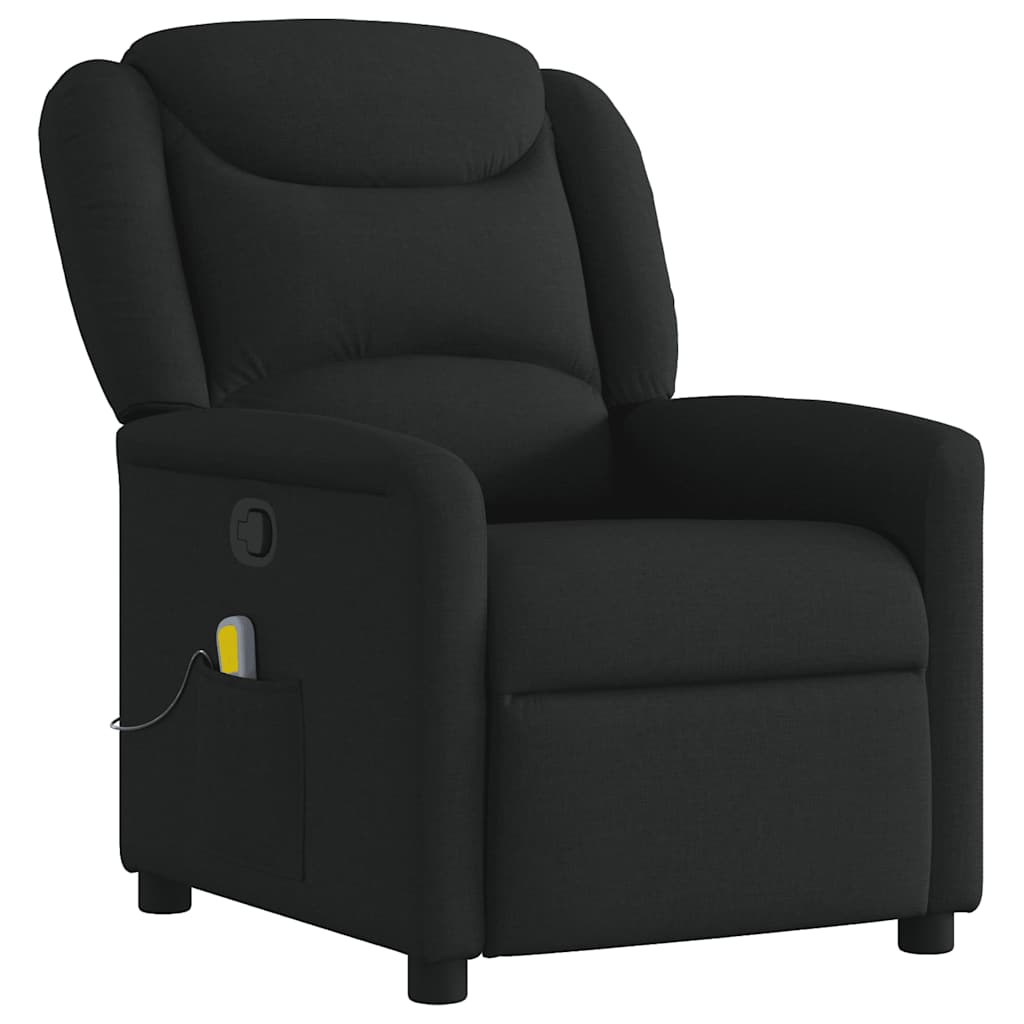 Massagestoel verstelbaar stof zwart is nu te koop bij PeponiXL, paradijselijk wonen!