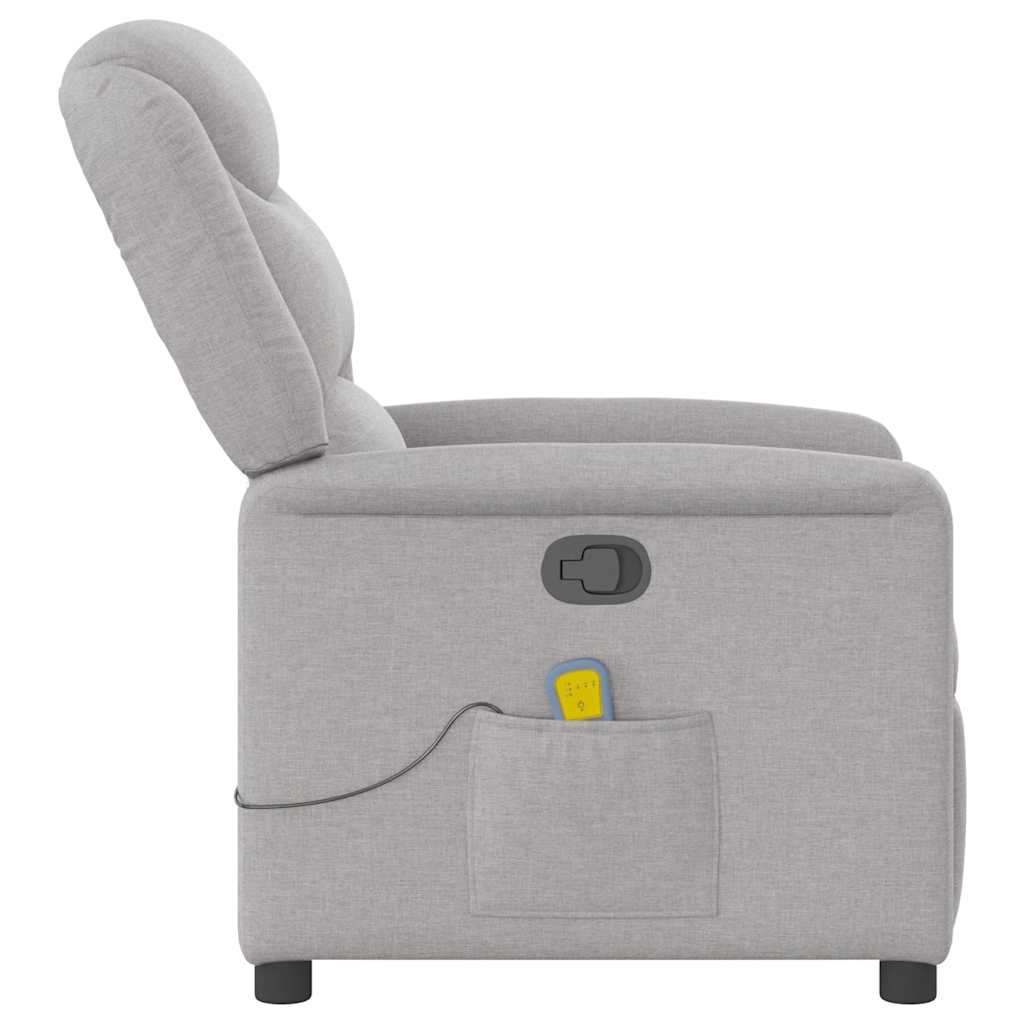 Massagestoel verstelbaar stof wolk grijs is nu te koop bij PeponiXL, paradijselijk wonen!