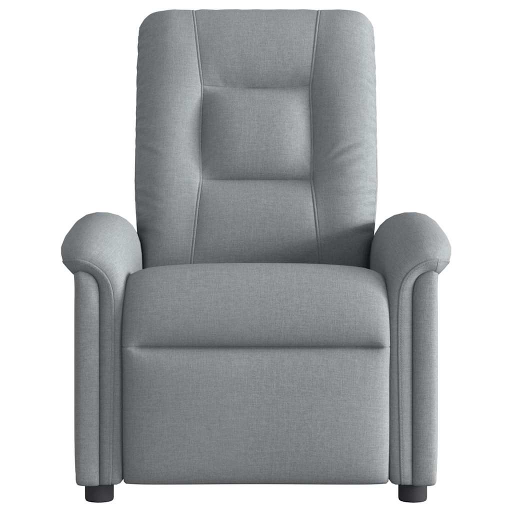 Fauteuil verstelbaar stof lichtgrijs is nu te koop bij PeponiXL, paradijselijk wonen!