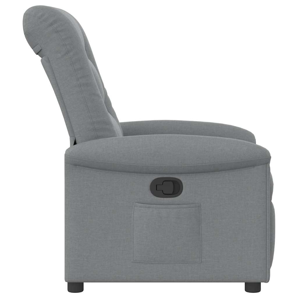 Fauteuil verstelbaar stof lichtgrijs is nu te koop bij PeponiXL, paradijselijk wonen!