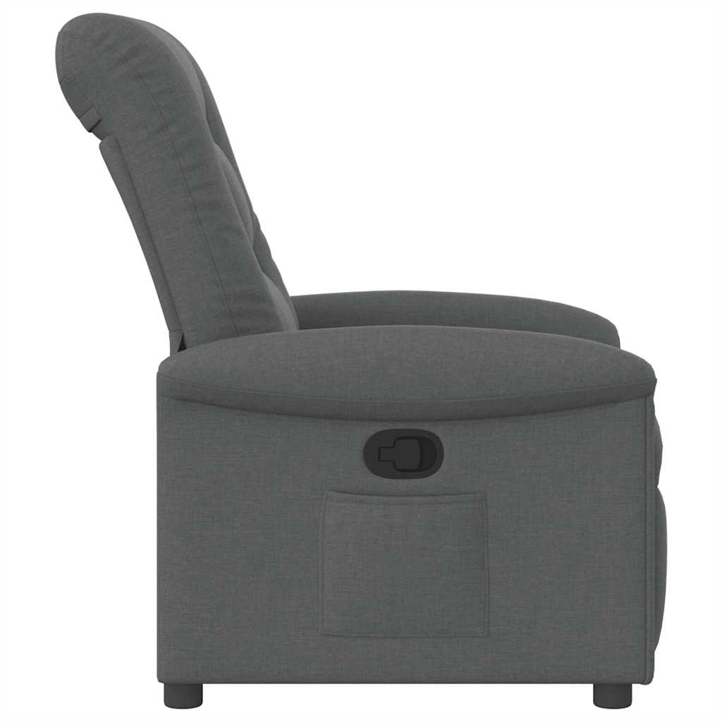 Fauteuil verstelbaar stof donkergrijs is nu te koop bij PeponiXL, paradijselijk wonen!