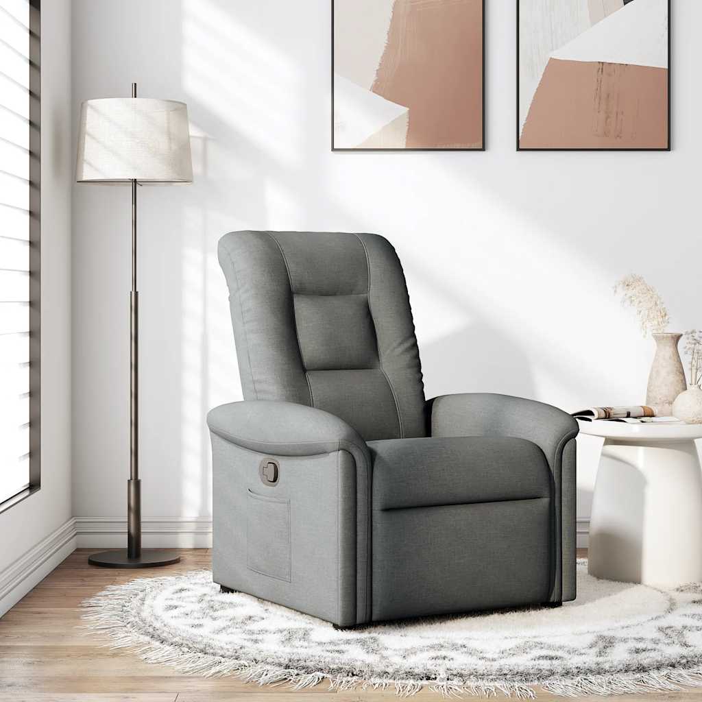 Fauteuil verstelbaar stof donkergrijs is nu te koop bij PeponiXL, paradijselijk wonen!