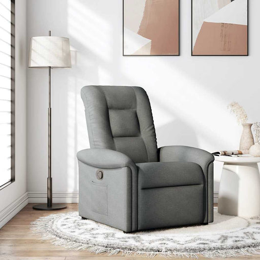 Fauteuil verstelbaar stof donkergrijs is nu te koop bij PeponiXL, paradijselijk wonen!