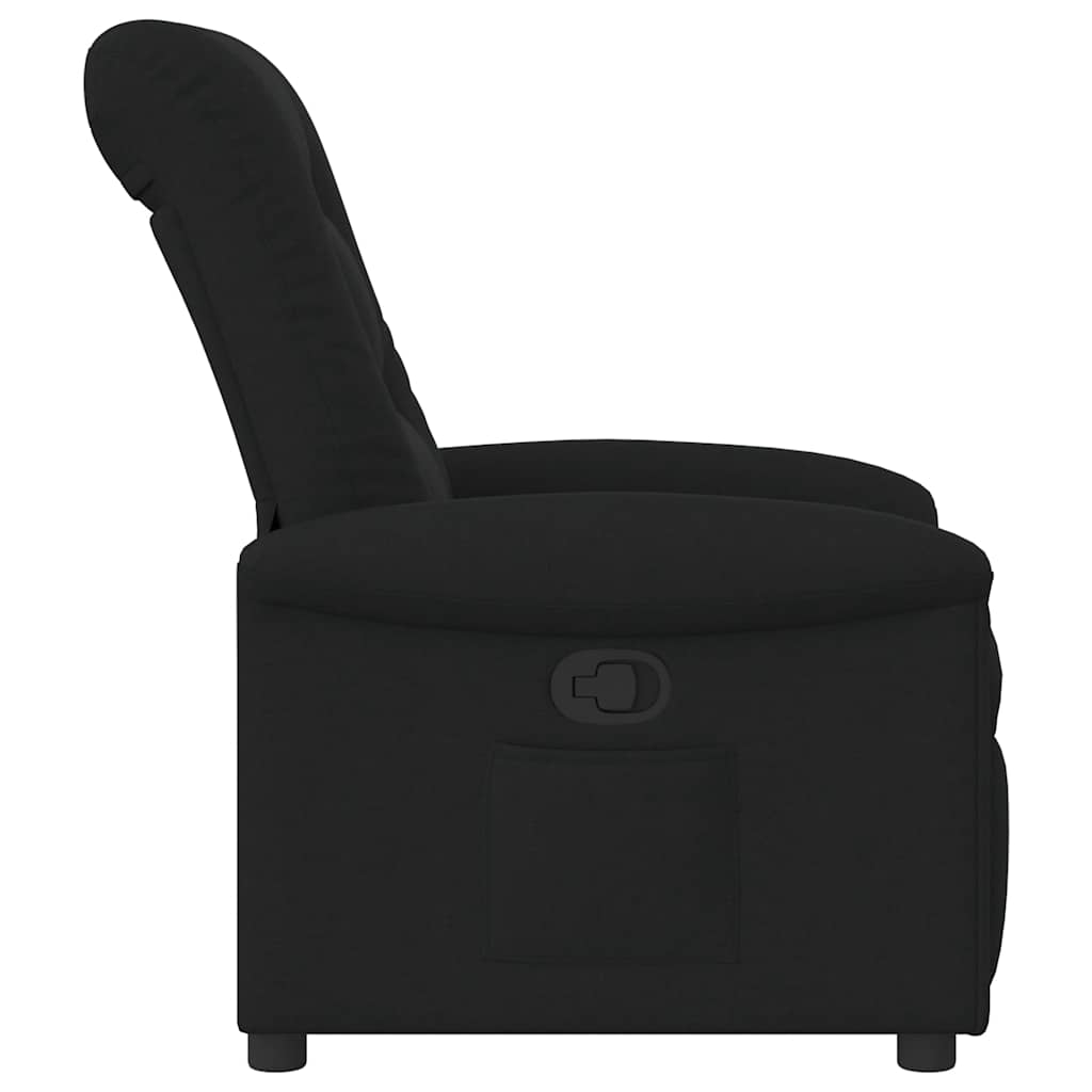 Fauteuil verstelbaar stof zwart is nu te koop bij PeponiXL, paradijselijk wonen!