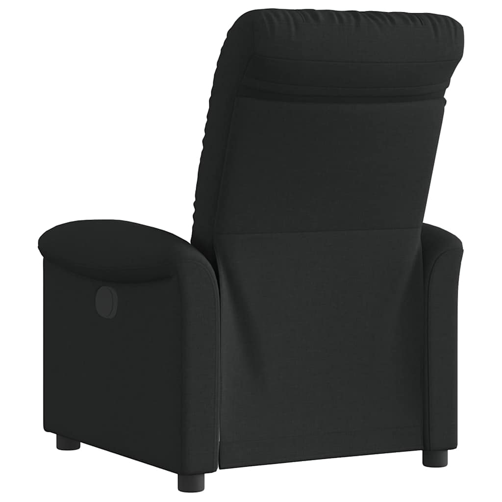 Fauteuil verstelbaar stof zwart is nu te koop bij PeponiXL, paradijselijk wonen!
