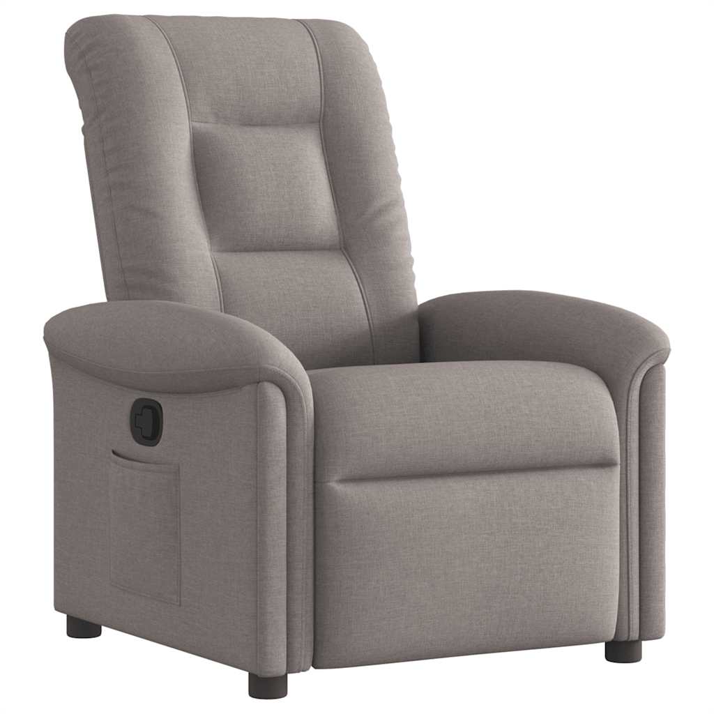 Fauteuil verstelbaar stof taupe is nu te koop bij PeponiXL, paradijselijk wonen!