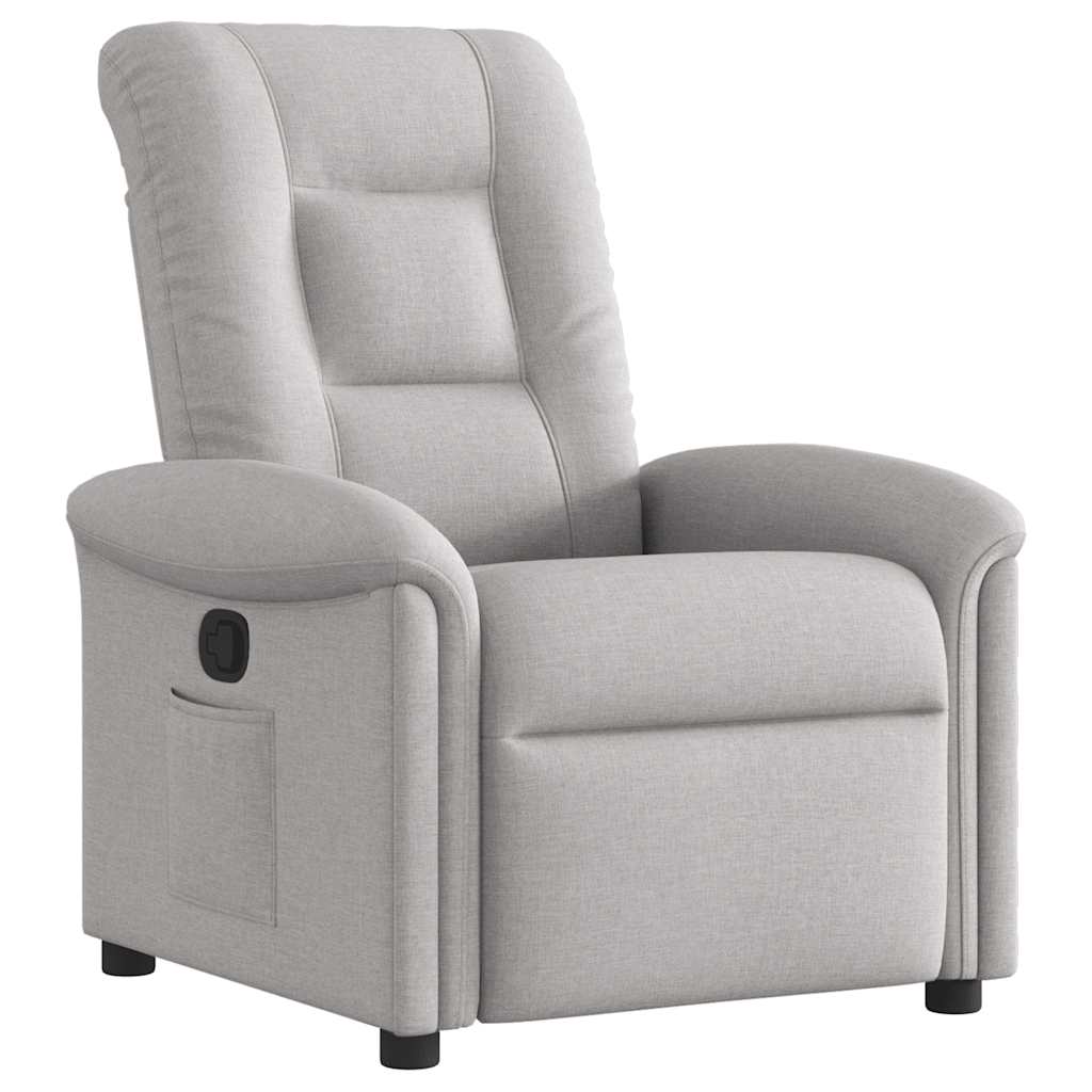 Fauteuil verstelbaar stof wolk grijs is nu te koop bij PeponiXL, paradijselijk wonen!