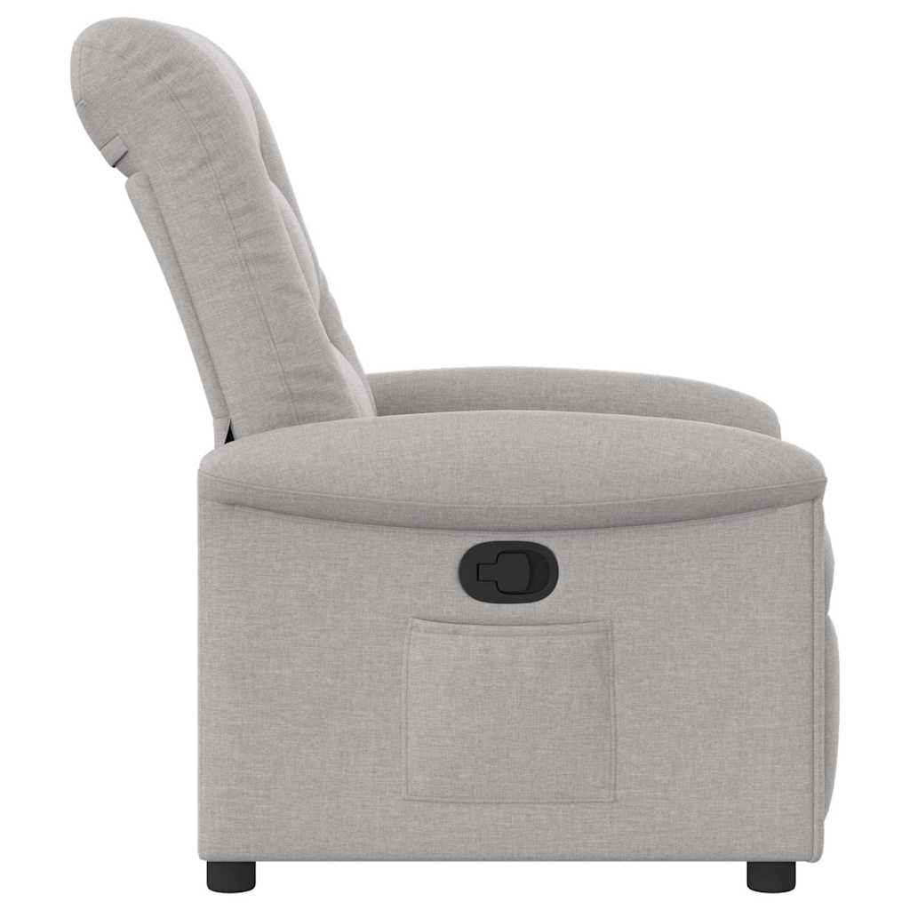 Fauteuil verstelbaar stof wolk grijs is nu te koop bij PeponiXL, paradijselijk wonen!