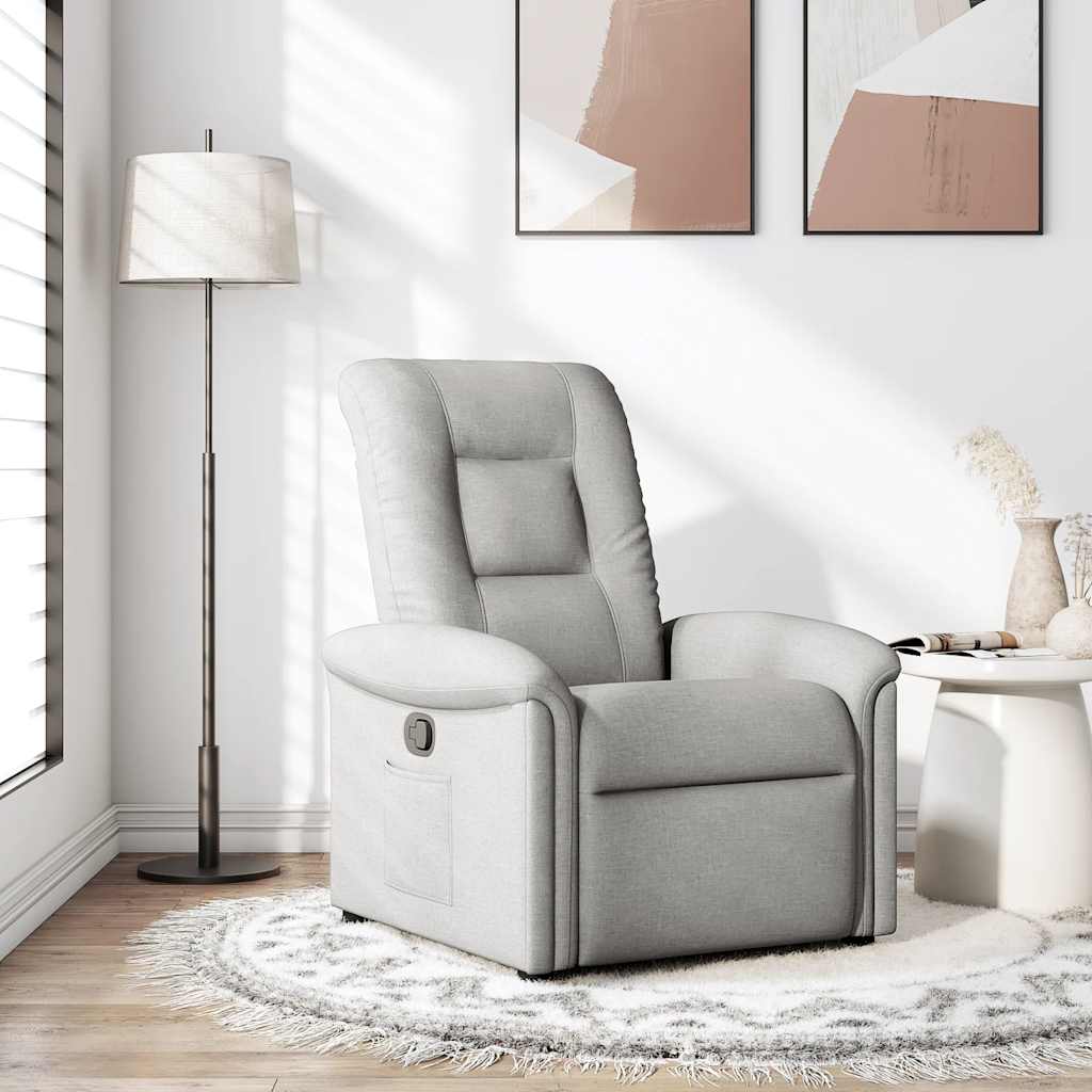 Fauteuil verstelbaar stof wolk grijs is nu te koop bij PeponiXL, paradijselijk wonen!