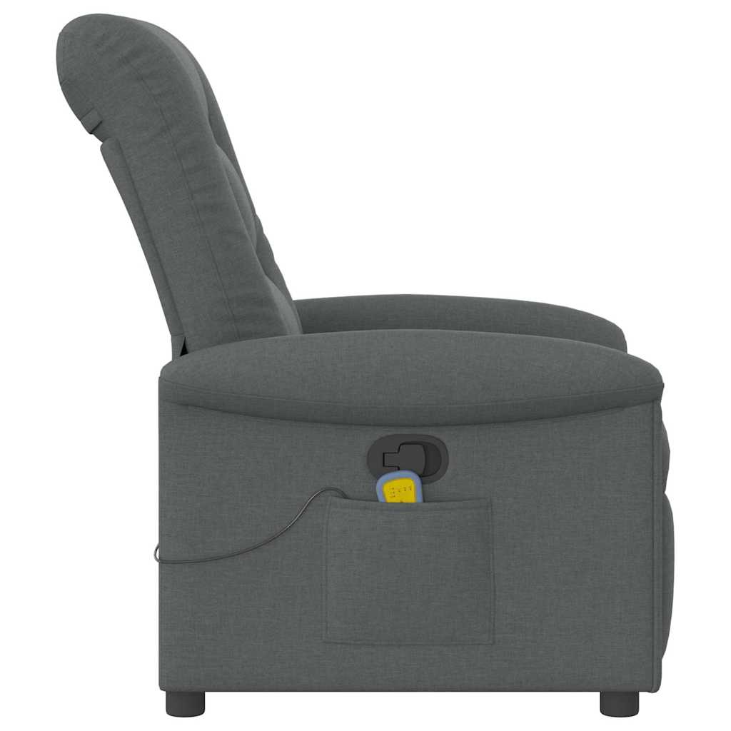 Massagestoel Donkergrijze Stof is nu te koop bij PeponiXL, paradijselijk wonen!