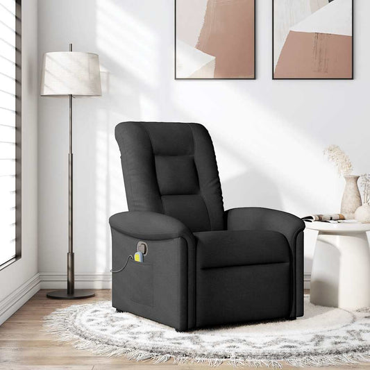 Massagestoel verstelbaar stof zwart is nu te koop bij PeponiXL, paradijselijk wonen!