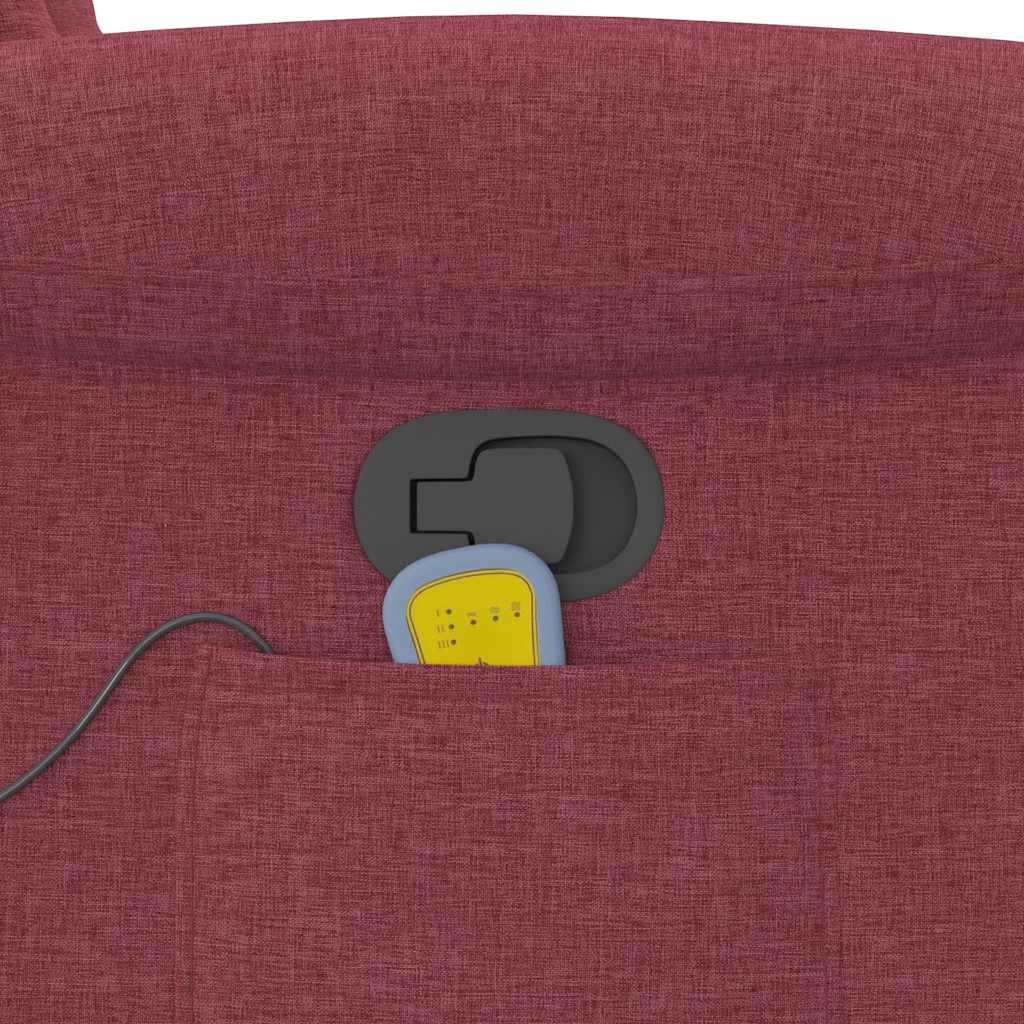 Massagestoel verstelbaar stof wijnrood is nu te koop bij PeponiXL, paradijselijk wonen!