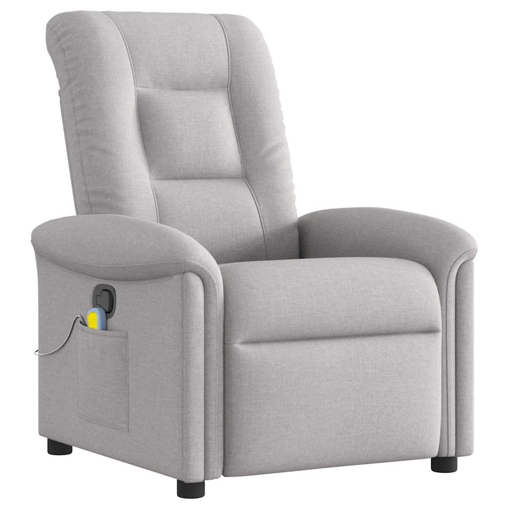 Massagestoel verstelbaar stof wolk grijs is nu te koop bij PeponiXL, paradijselijk wonen!