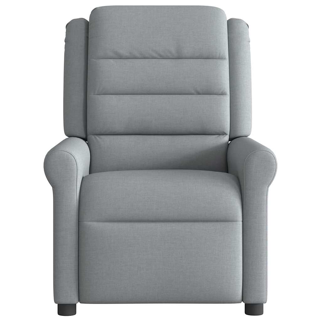 Fauteuil verstelbaar stof lichtgrijs is nu te koop bij PeponiXL, paradijselijk wonen!