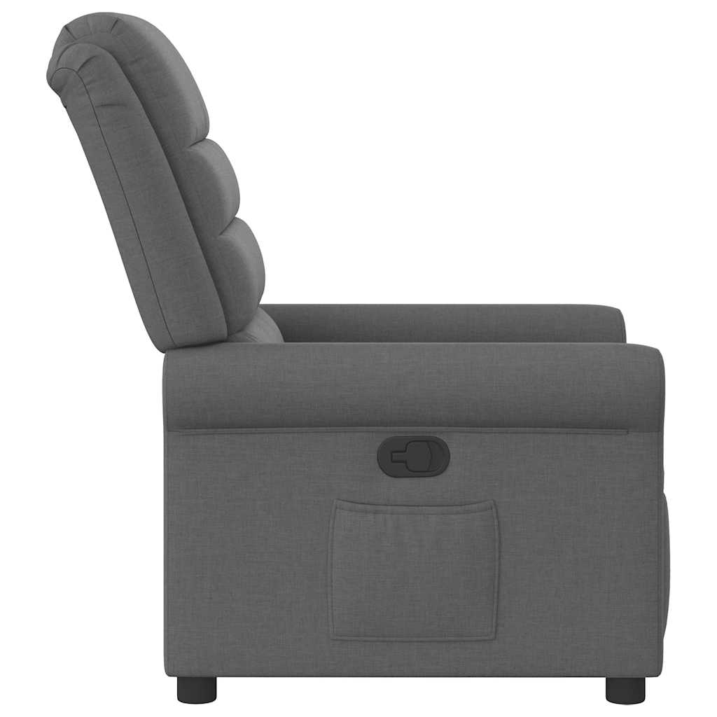 Fauteuil verstelbaar stof donkergrijs is nu te koop bij PeponiXL, paradijselijk wonen!