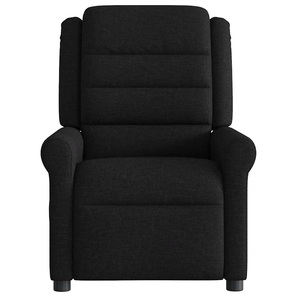 Fauteuil verstelbaar stof zwart is nu te koop bij PeponiXL, paradijselijk wonen!
