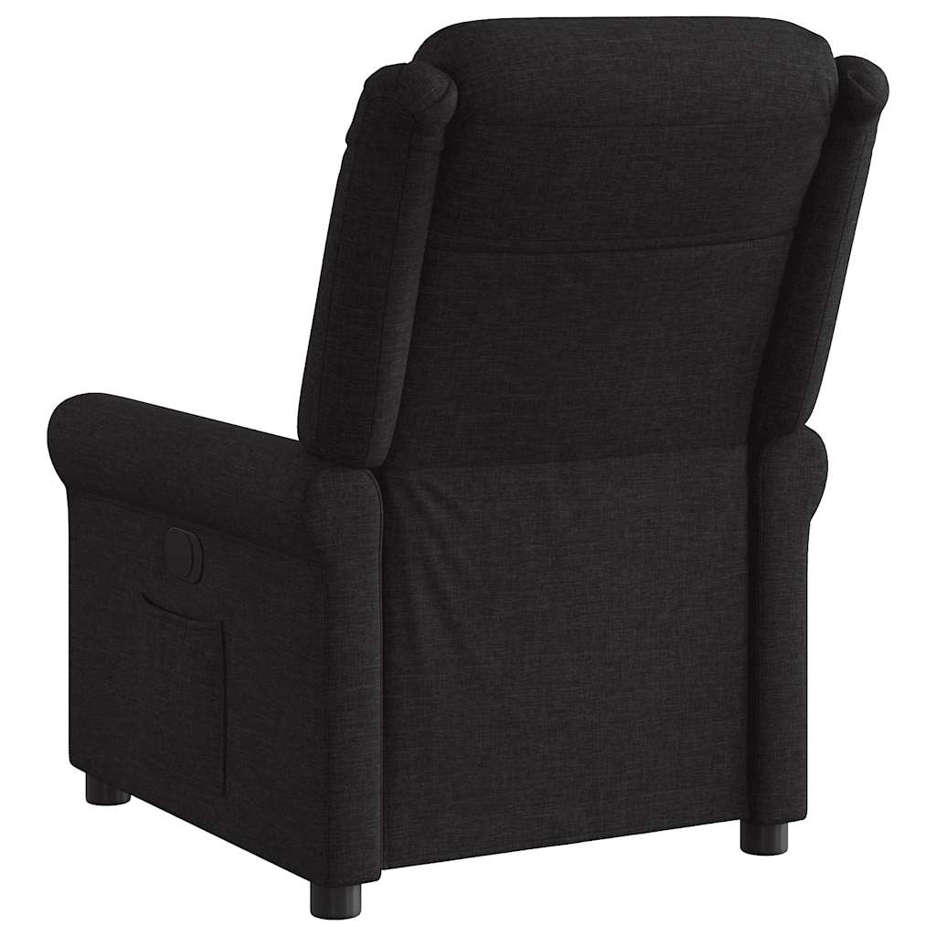 Fauteuil verstelbaar stof zwart is nu te koop bij PeponiXL, paradijselijk wonen!