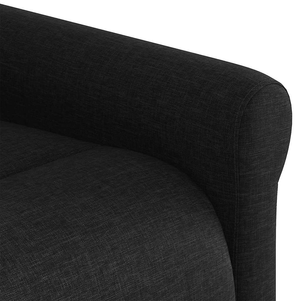 Fauteuil verstelbaar stof zwart is nu te koop bij PeponiXL, paradijselijk wonen!