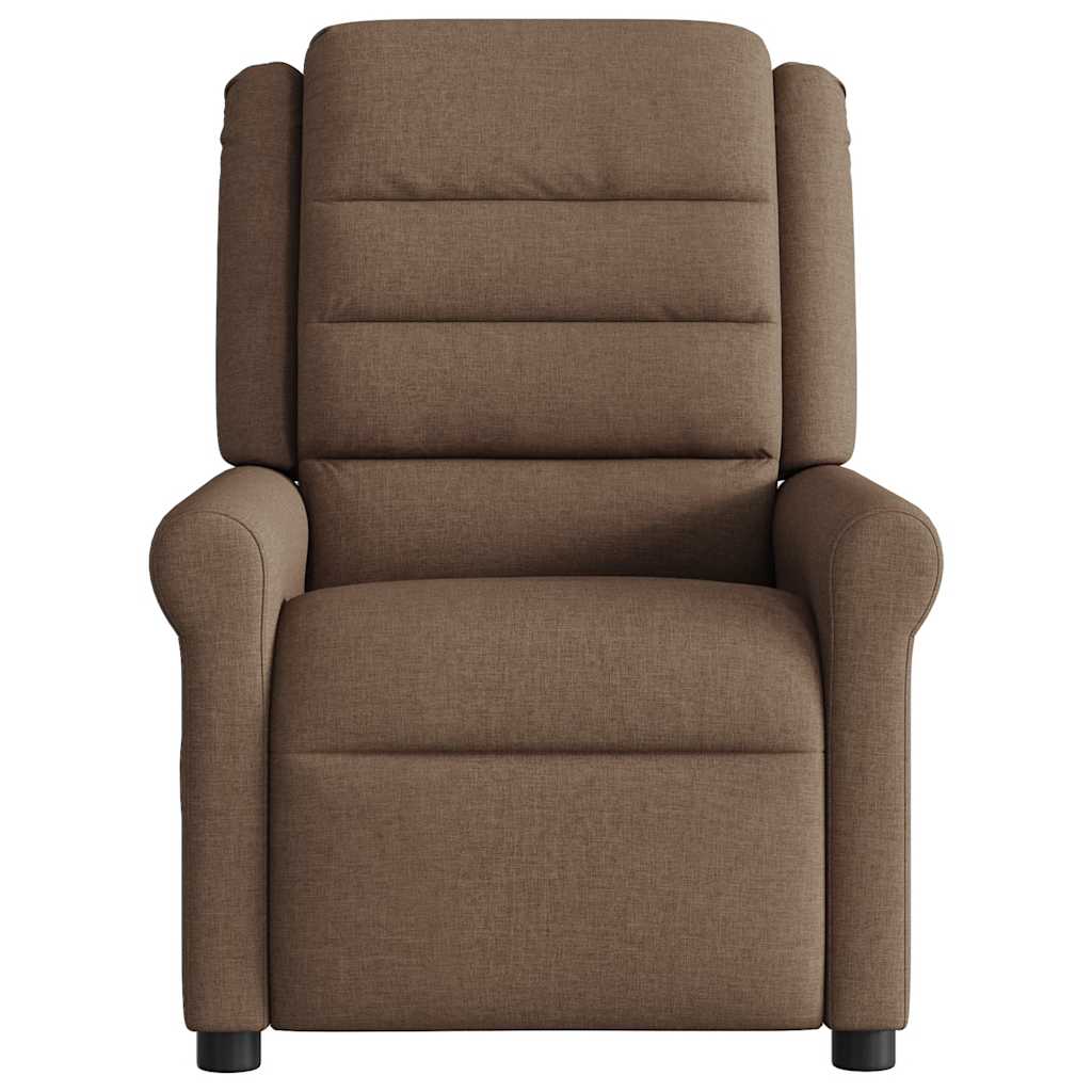 Fauteuil verstelbaar stof bruin is nu te koop bij PeponiXL, paradijselijk wonen!