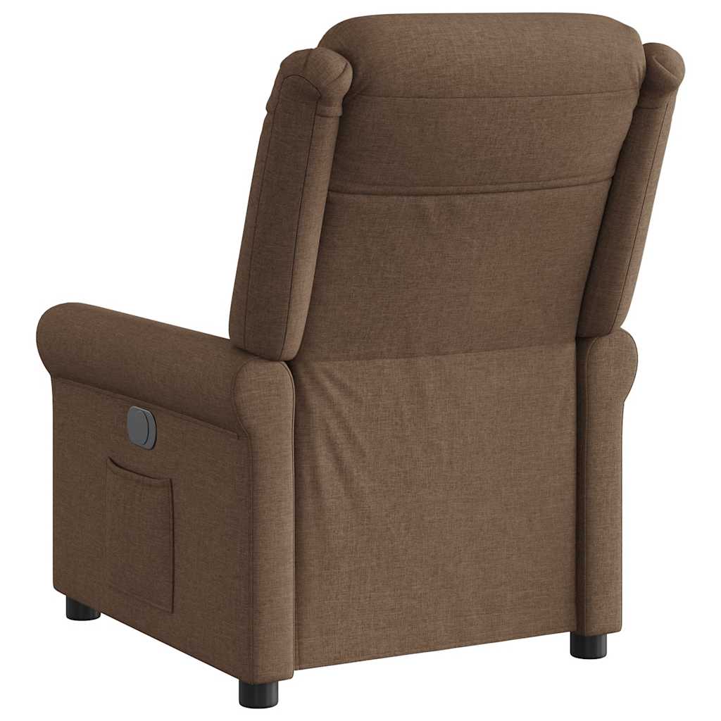 Fauteuil verstelbaar stof bruin is nu te koop bij PeponiXL, paradijselijk wonen!