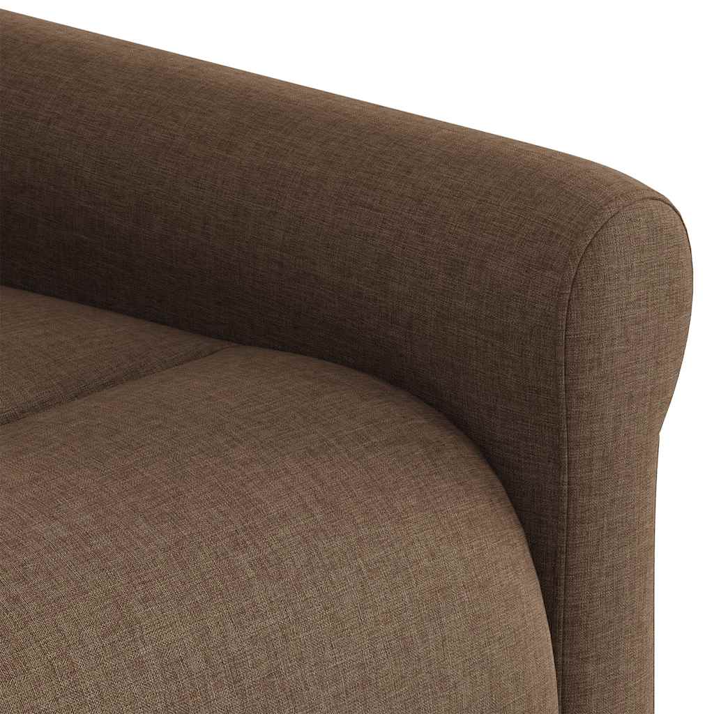 Fauteuil verstelbaar stof bruin is nu te koop bij PeponiXL, paradijselijk wonen!