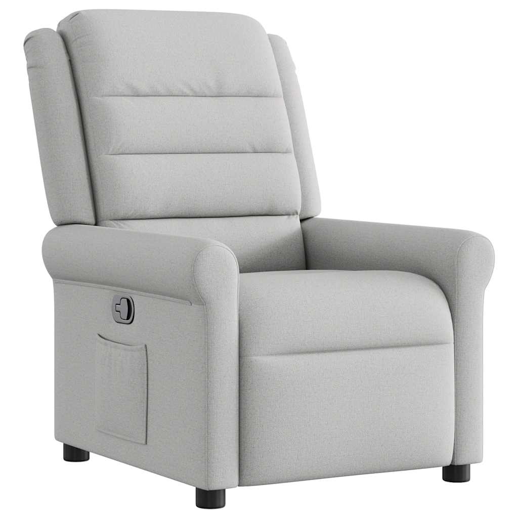Fauteuil verstelbaar stof wolk grijs is nu te koop bij PeponiXL, paradijselijk wonen!